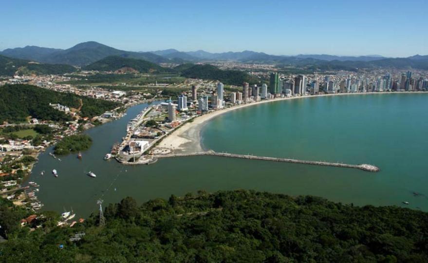 Férias incríveis vista mar Balneário Camboriú Exterior foto